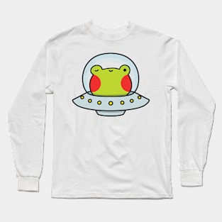 Frog in ufo Long Sleeve T-Shirt